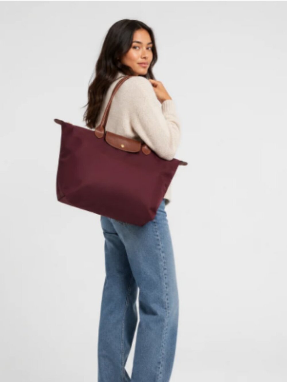 Longchamp Le Pliage Original Large Nylon Shoulder Tote Bag - Picture 6 of 16